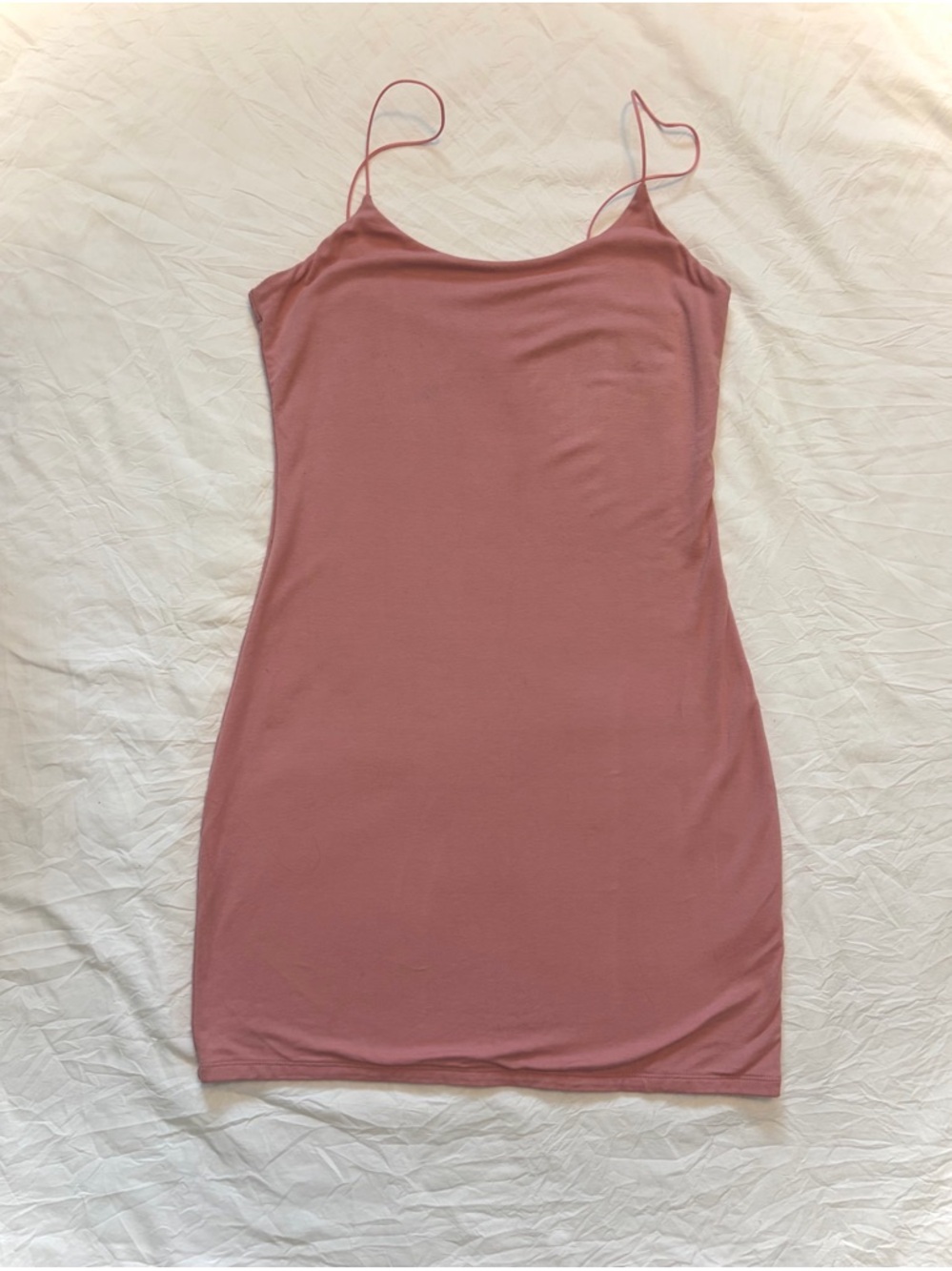 Wilfred Dusty Rose Spaghetti-Strap Slip Mini Dress